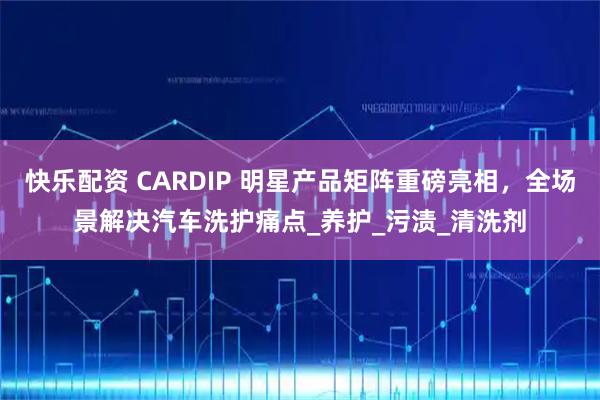 快乐配资 CARDIP 明星产品矩阵重磅亮相，全场景解决汽车洗护痛点_养护_污渍_清洗剂